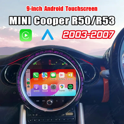 MINI Cooper & Cooper S (2003–2007) 9" Android Car Screen Upgrade with Wireless CarPlay & Android Auto