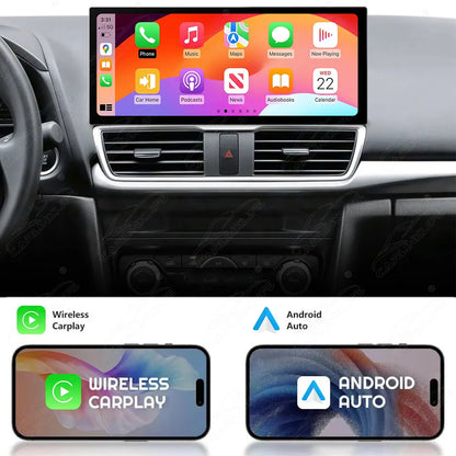 Mazda 3 / Axela (2013–2018) 12.3" Android Car Stereo Apple CarPlay Android Auto Screen Upgrade