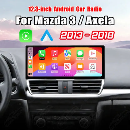 Mazda 3 / Axela (2013–2018) 12.3" Android Car Stereo Apple CarPlay Android Auto Screen Upgrade
