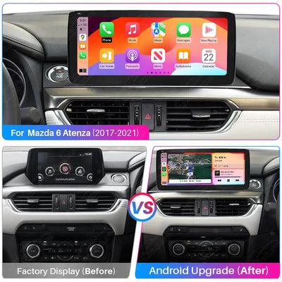 Mazda 6 Atenza (2016–2019) 10.25" Android Car Screen Upgrade with Wireless CarPlay & Android Auto | Retains OEM System
