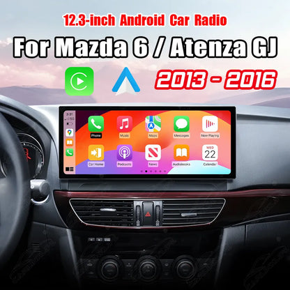 Mazda 6 / Atenza GJ (2013–2016) 12.3" Android Car Stereo Apple CarPlay Android Auto Screen Upgrade