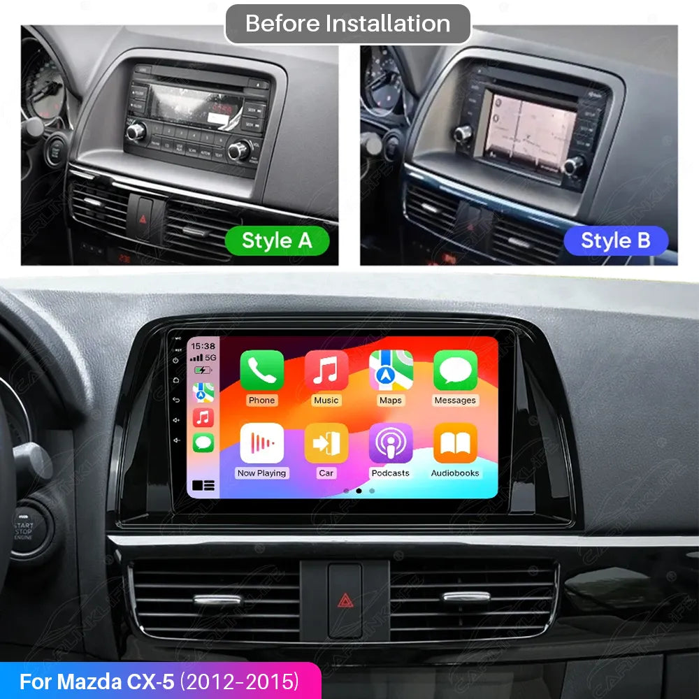 Mazda CX-5 (2012–2015) 9" Android Car Stereo Upgrade | Wireless Apple CarPlay & Android Auto
