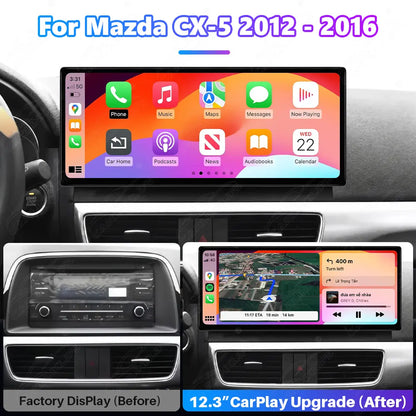 Mazda CX-5 (2012–2016) 12.3" Linux CarPlay Screen Upgrade