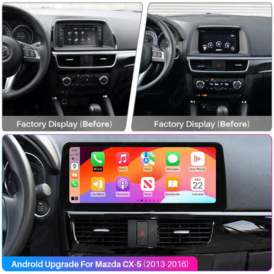 Mazda CX-5 (2013–2016) 12.3" Android Car Screen Upgrade with Wireless CarPlay & Android Auto | Retains OEM System