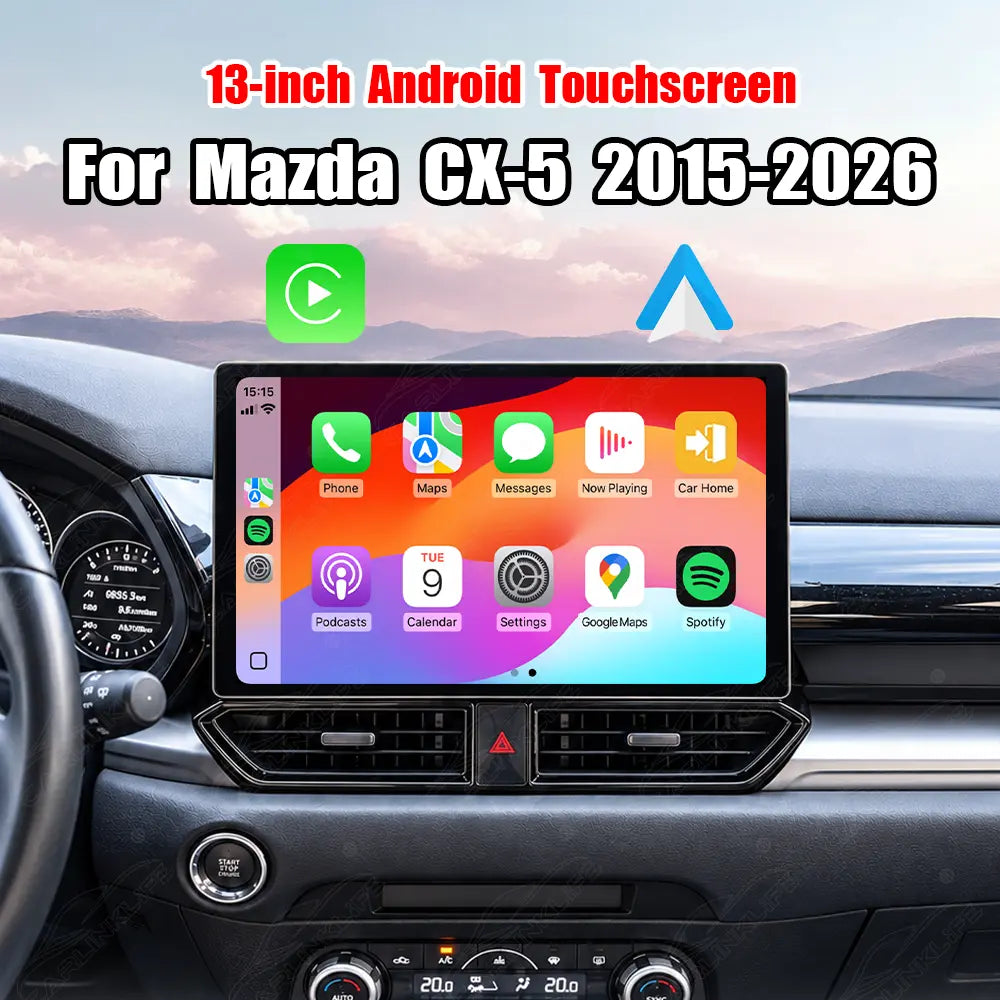 Mazda CX-5 (2015–2026) 13" Android Car Screen Upgrade with Wireless CarPlay & Android Auto | Retains OEM System