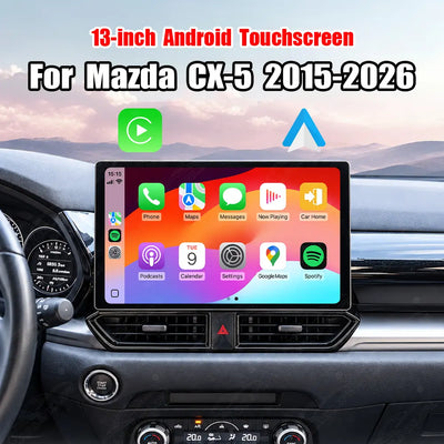 Mazda CX-5 (2015–2026) 13" Android Car Screen Upgrade with Wireless CarPlay & Android Auto | Retains OEM System
