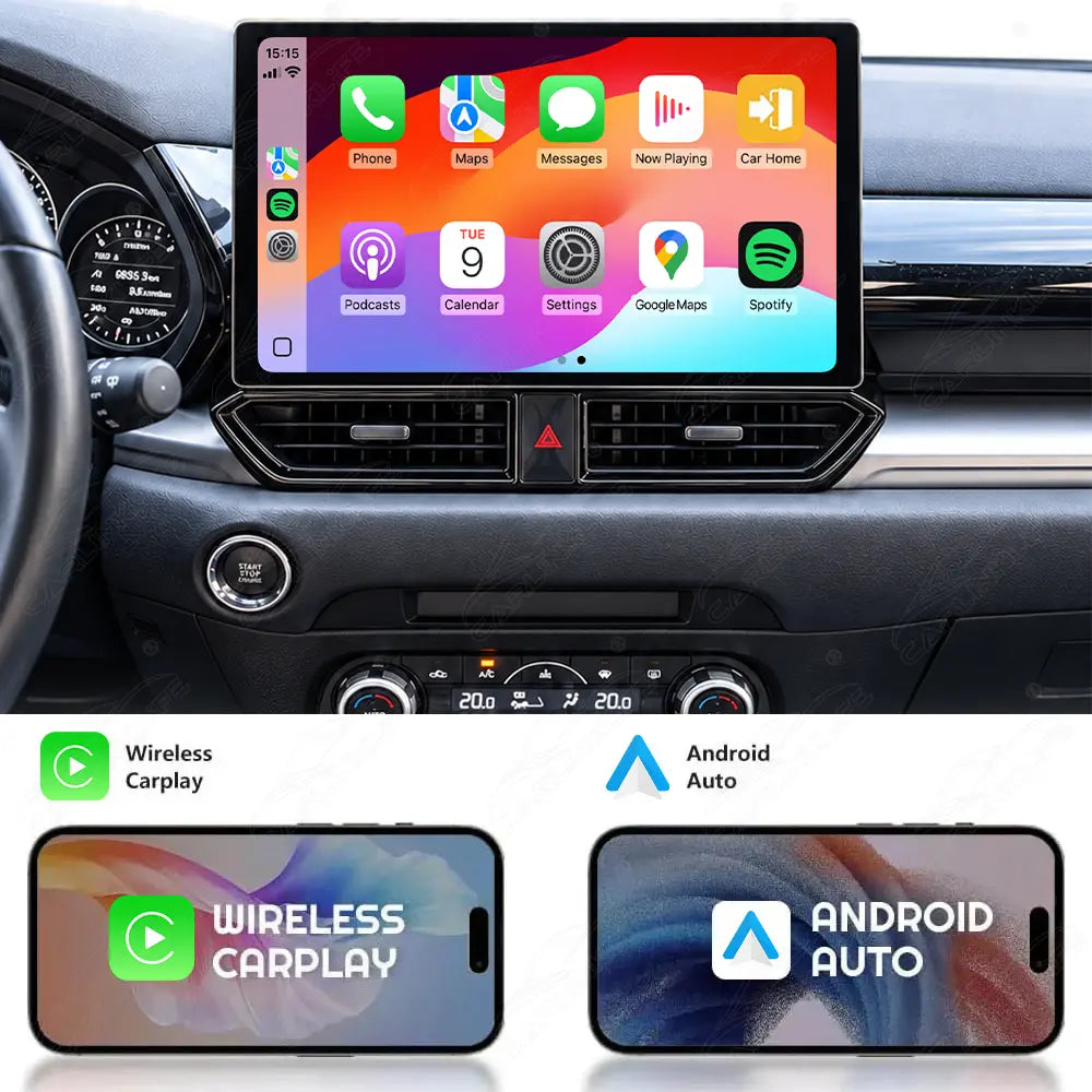 Mazda CX-5 (2015–2026) 13" Android Car Screen Upgrade with Wireless CarPlay & Android Auto | Retains OEM System