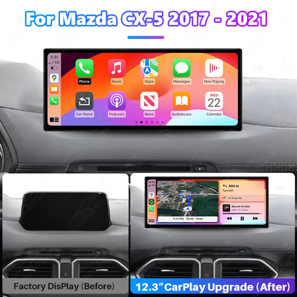 Mazda CX-5 (2017–2021) 12.3" Linux CarPlay Screen Upgrade