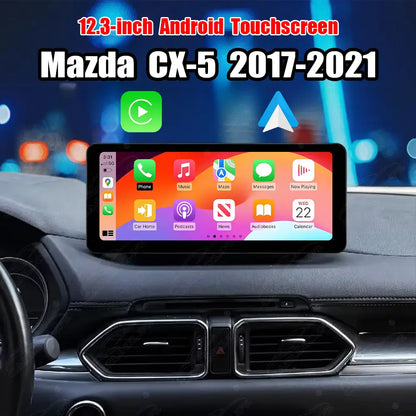 Mazda CX-5 (2017–2021) 12.3" Android Car Screen Upgrade with Wireless CarPlay & Android Auto | Retains OEM System