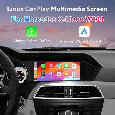 Mercedes-Benz C-Class W204 (2011–2015) 8.8" Linux Screen Upgrade | Wireless CarPlay & Android Auto