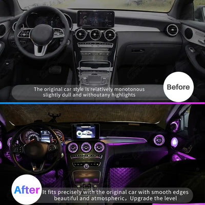 Mercedes-Benz C-Class W205 & GLC X253 (2015–2022) Ambient Lighting Kit