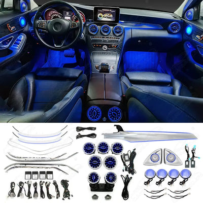 Mercedes-Benz C-Class W205 & GLC X253 (2015–2022) Ambient Lighting Kit