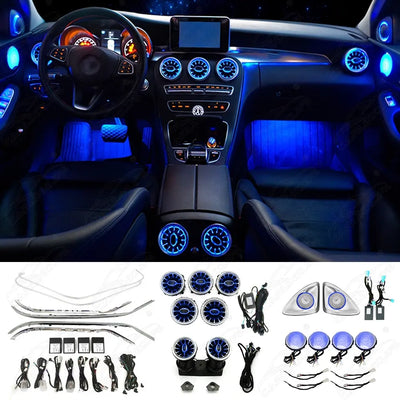 Mercedes-Benz C-Class W205 & GLC X253 (2015–2022) Ambient Lighting Kit