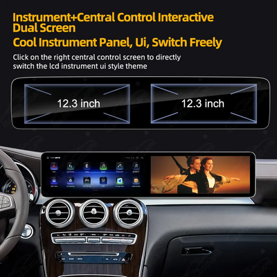 Mercedes-Benz C-Class W205 & GLC X253 (2015–2022) 24.6" Dual Screen Android Screen Upgrade | Wireless CarPlay & Android Auto | Retains OEM System