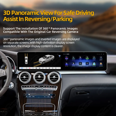 Mercedes-Benz C-Class W205 & GLC X253 (2015–2022) 24.6" Dual Screen Android Screen Upgrade | Wireless CarPlay & Android Auto | Retains OEM System