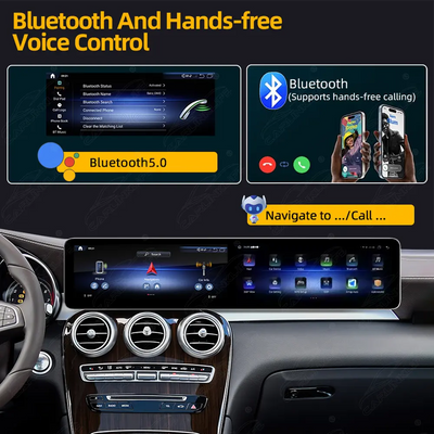 Mercedes-Benz C-Class W205 & GLC X253 (2015–2022) 24.6" Dual Screen Android Screen Upgrade | Wireless CarPlay & Android Auto | Retains OEM System