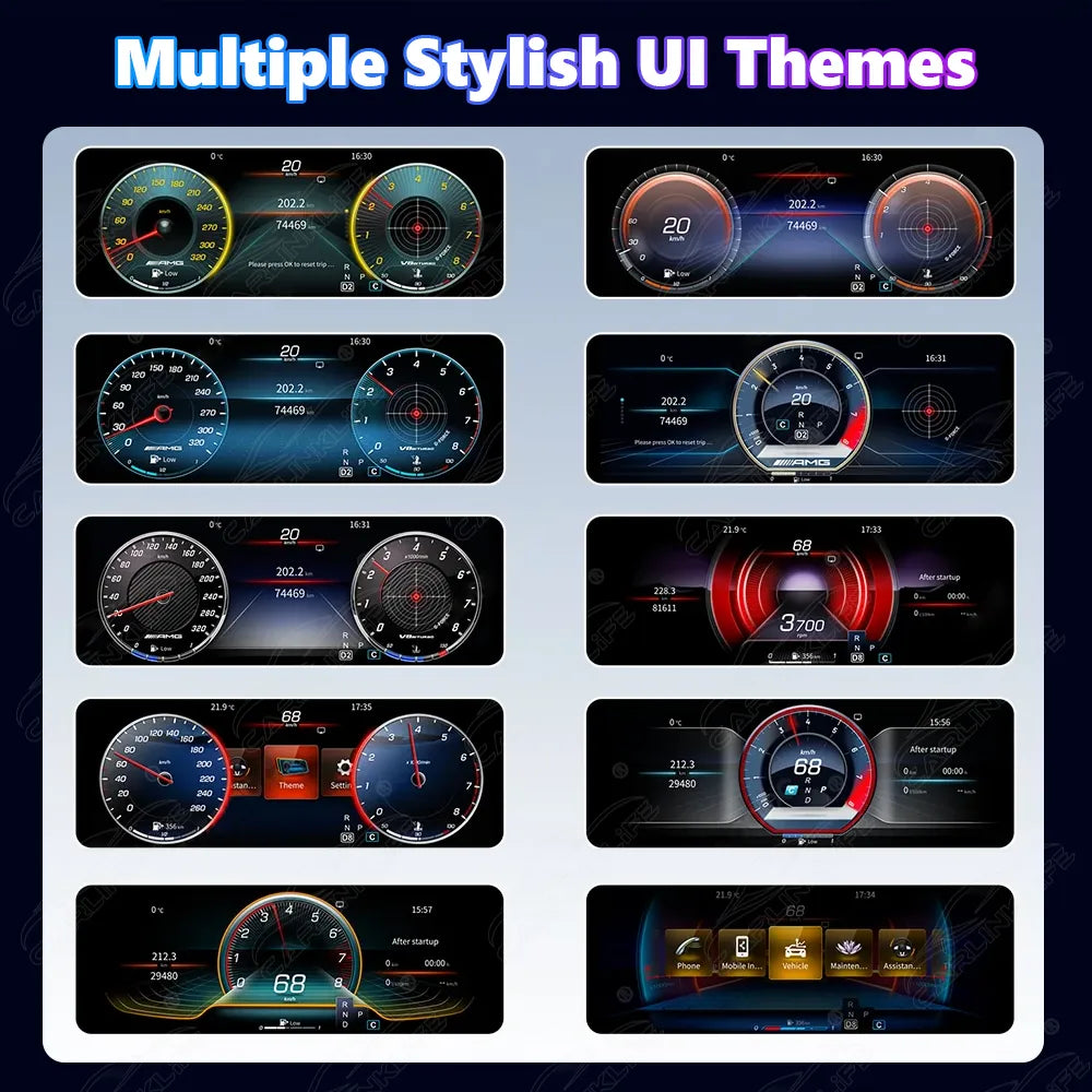 Mercedes-Benz E-Class W213 (2016–2020) 24.6" Digital Cluster & Linux Screen Upgrade | Wireless CarPlay & Android Auto | Analog Cluster Only