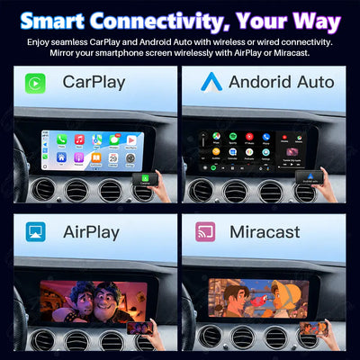 Mercedes-Benz E-Class W213 (2016–2020) 12.3" Linux Screen Upgrade | Wireless CarPlay & Android Auto | Analog Cluster Only