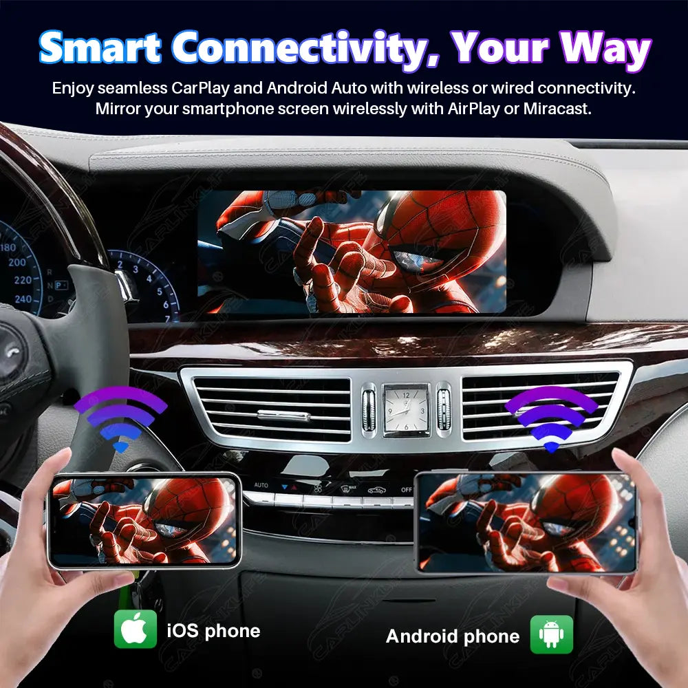 Mercedes-Benz S-Class W221 & CL-Class C216 (2006–2012) 10.25" Linux Screen Upgrade | Wireless CarPlay & Android Auto