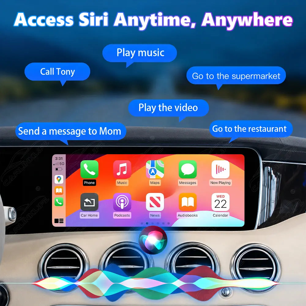 Mercedes-Benz S-Class W222 (2014–2017) 12.3" Linux Screen Upgrade | Wireless CarPlay & Android Auto | OEM Instrument Cluster Retained