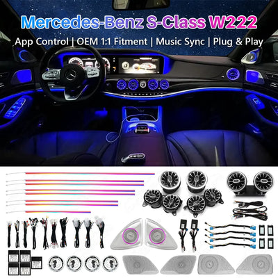 Mercedes-Benz S-Class W222 Ambient Lighting Kit