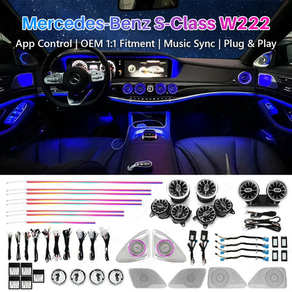 Mercedes-Benz S-Class W222 Ambient Lighting Kit