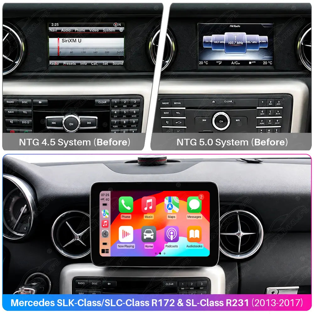 Mercedes-Benz SLK/SLC R172 & SL R231 (2013–2017) 8.4" Linux Screen Upgrade | Wireless CarPlay & Android Auto