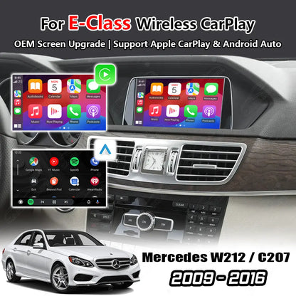 Wireless Apple Carplay & Android Auto for Mercedes Benz E-Class W212/C207 2009-2016