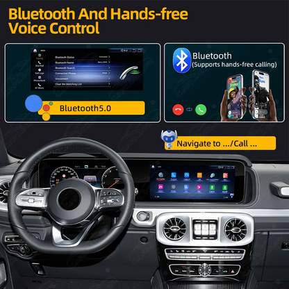 Mercedes-Benz G-Class W464 (2019–2024) 12.3" Dual Screen Android Upgrade | Wireless CarPlay & Android Auto | OEM LCD Cluster Retained