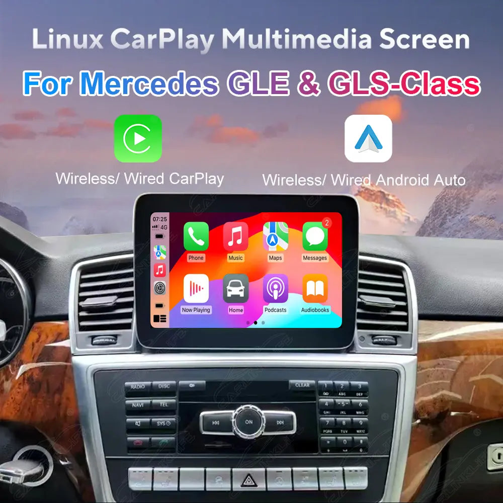 Mercedes-Benz ML / GLE-Class W166 (2012–2018) & GL / GLS-Class X166 (2013–2019) 8.4" Linux Screen Upgrade | Wireless CarPlay & Android Auto