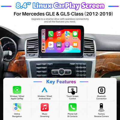 Mercedes-Benz ML / GLE-Class W166 (2012–2018) & GL / GLS-Class X166 (2013–2019) 8.4" Linux Screen Upgrade | Wireless CarPlay & Android Auto