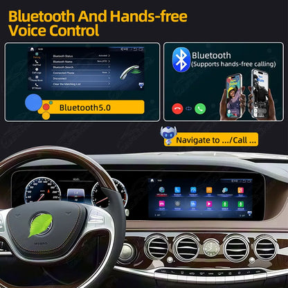 Mercedes-Benz S-Class W222 (2013–2020) 12.3" Dual Screen Android Upgrade | Wireless CarPlay & Android Auto | OEM LCD Cluster Retained