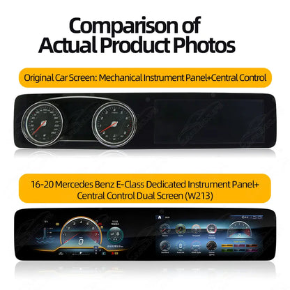 Mercedes-Benz E-Class W213 (2016–2020) 24.6" Digital Cluster & Android Screen Upgrade | Wireless CarPlay & Android Auto | Analog Cluster Only