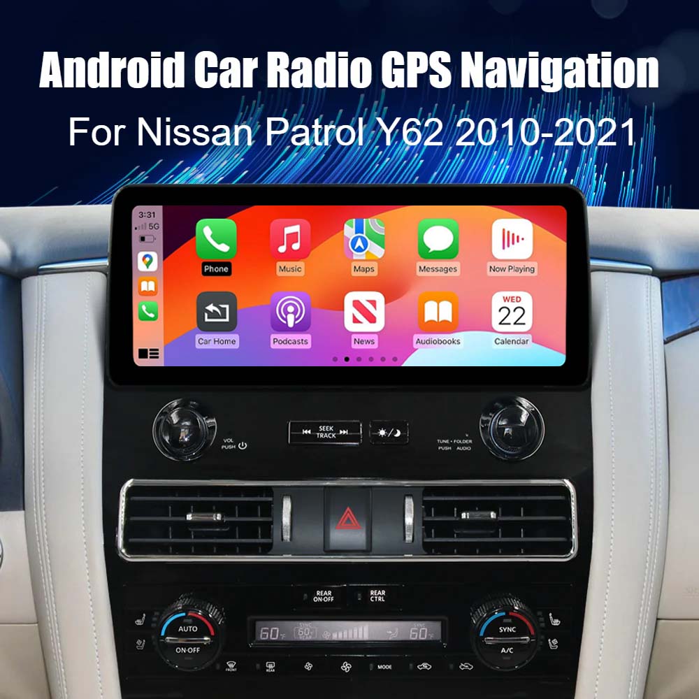 Nissan Patrol Y62 2010-2021 ARMADA Car Stereo Android Car Radio GPS Navigation Multimedia Player Head Unit with CarPlay