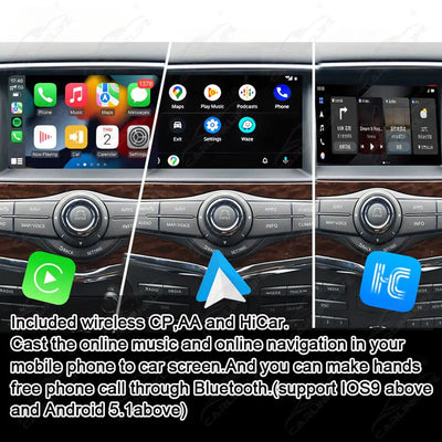 Android Infotainment Interface for Nissan Patrol Y62 QX60 Pathfinder R52 2010-2020 with YouTube, Google Play