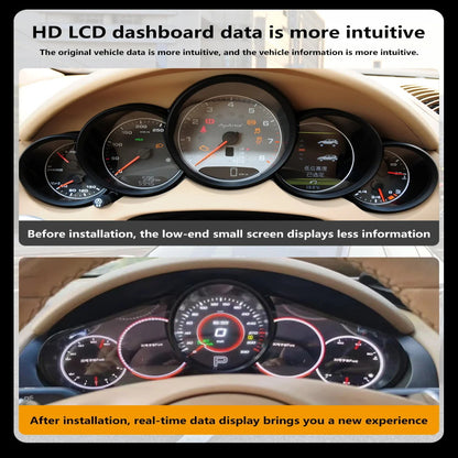 LCD Digital Cluster For Porsche Cayenne Panamera 2010-2017 Linux Digital LCD Dashboard Instrument Gauge Cluster