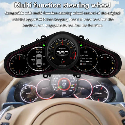 LCD Digital Cluster For Porsche Cayenne Panamera 2010-2017 Linux Digital LCD Dashboard Instrument Gauge Cluster