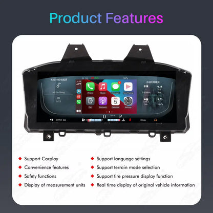 12.3" CarPlay LCD Digital Cluster For Range Rover 2013-2017 L405 L494 Linux Dashboard Gauge Cluster