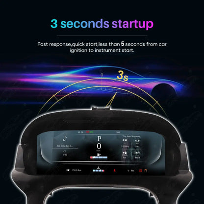 12.3" CarPlay LCD Digital Cluster For Range Rover Evoque L538 2012-2018 Linux Dashboard Gauge Cluster