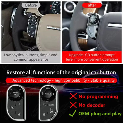 Steering Wheel Control Buttons for Range Rover Vogue Sport L405 L494 2013-2017 Land Rover Discovery 5 LR5 2017-2019