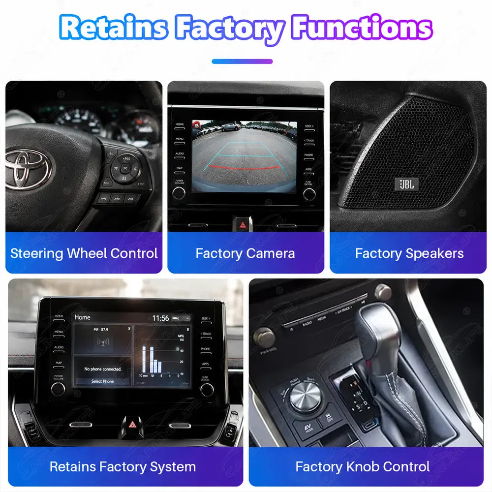 Toyota Corolla (2019–2023) 12.3" Linux Wireless CarPlay & Android Auto Screen Upgrade