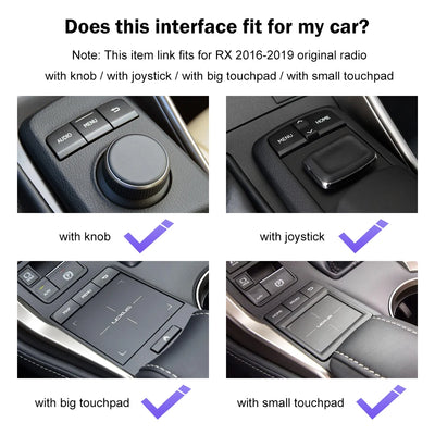Wireless Apple CarPlay Interface for 12.3 inch Lexus RX LX GS ES 2016-2021 Android Auto Upgrade Module