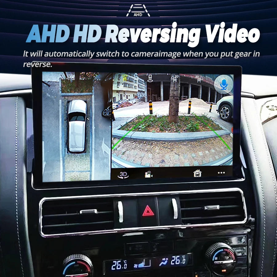 13.3 Inch Android Car Radio For Nissan Armada Y62 Patrol Infiniti QX80 QX56 2010-2022 Car Stereo CarPlay Multimedia Player