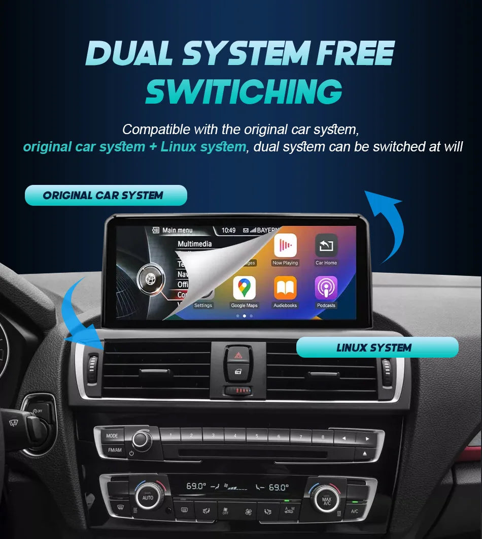 10.25" Linux Screen for For BMW X3 G01 X4 G02 2018-2022 Wireless Carplay Android Auto Car Radio