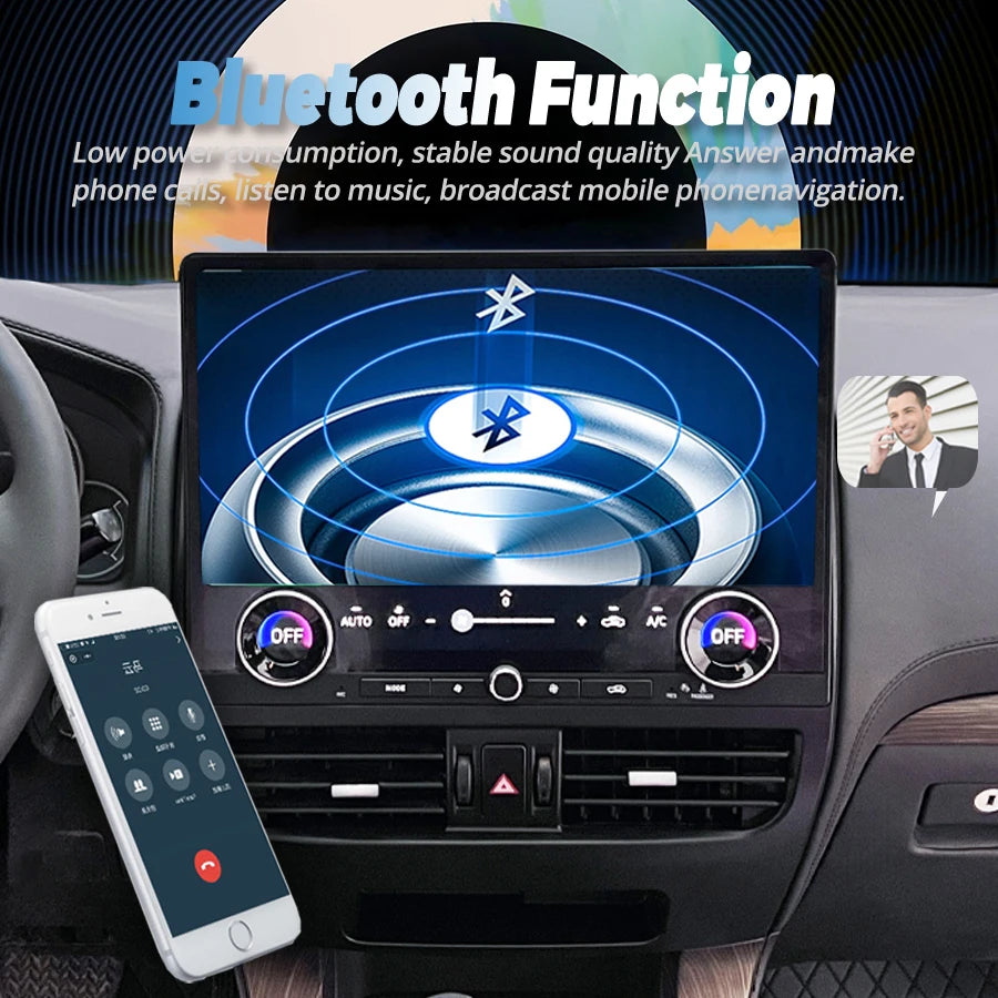 16inch Touch Screen For Lexus GX470 Toyota Prado 120 2002-2009 Android 13 Built-in Carplay/Android Auto
