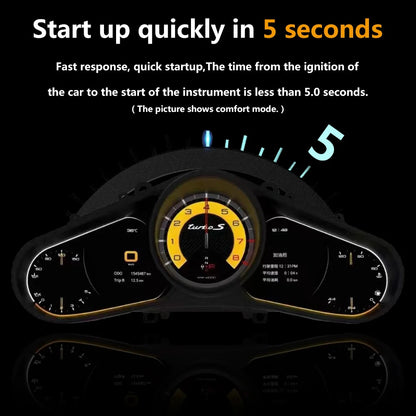 LCD Digital Cluster For Porsche Cayenne Panamera 2010-2017 Linux Digital LCD Dashboard Instrument Gauge Cluster