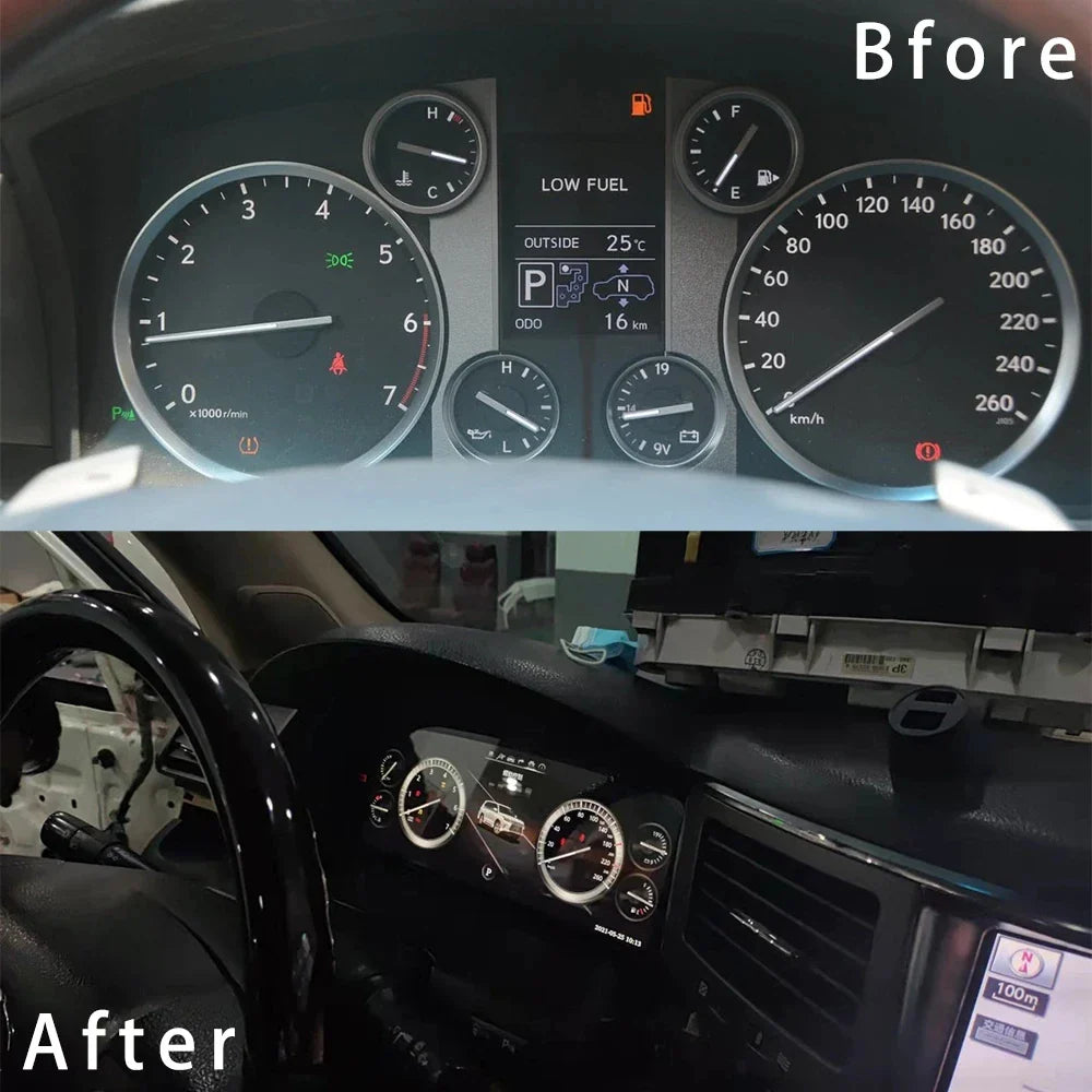 LCD Digital Cluster For Lexus LX570 2007-2021 Linux Digital LCD Dashboard Instrument Gauge Cluster