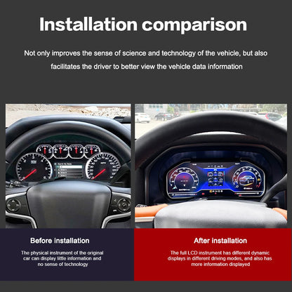 LCD Digital Cluster For Chevrolet Silverado 2013-2019/GMC-SIERRA 2014-2019 Linux Digital LCD Dashboard Instrument Gauge Cluster