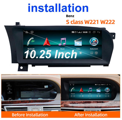Mercedes Benz S Class W221 2005-2013 Android 13 Car Radio 10.25inch Screen