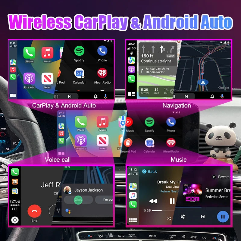 Full Screen Wireless Carplay & Android Auto for Mercedes S-Class(W222) E-Class(W212) 2014-2020 E-Class W213 2021-2023